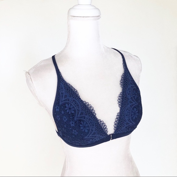 Victoria's Secret Other - Victoria’s Secret navy lace racerback bra bralette
